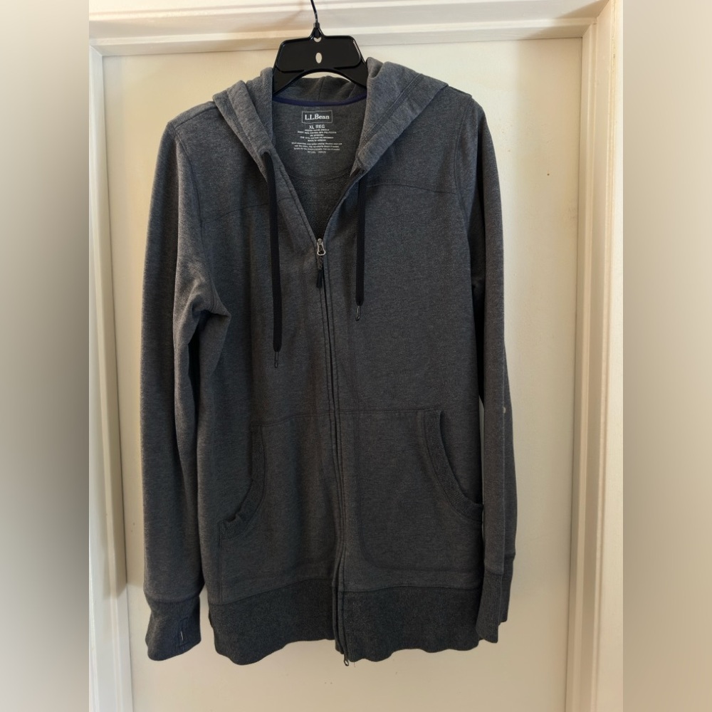 L.L. Bean Women’s Gray Zip up Long Sweatshirt